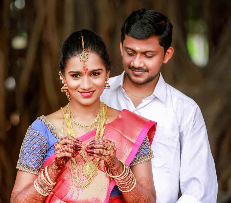 wedding photoshoot of Prabakar & Deepika