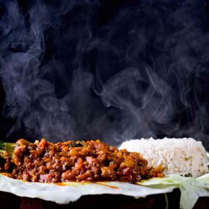 White Rice with Cuban Piccadillo- food photography - i2studio